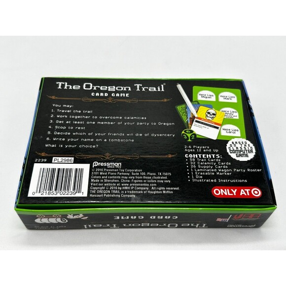 THE OREGON TRAIL Card Game - Pressman 2016 - 2 to 6 Players - COMPLETE - Picture 6 of 8